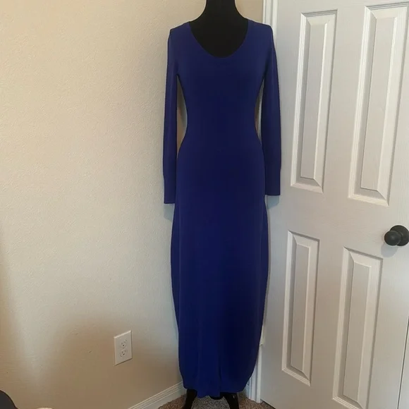 |•VICTORIA’S SECRET•| Maxi Sweater Dress Royal Blue Small - Picture 2 of 9
